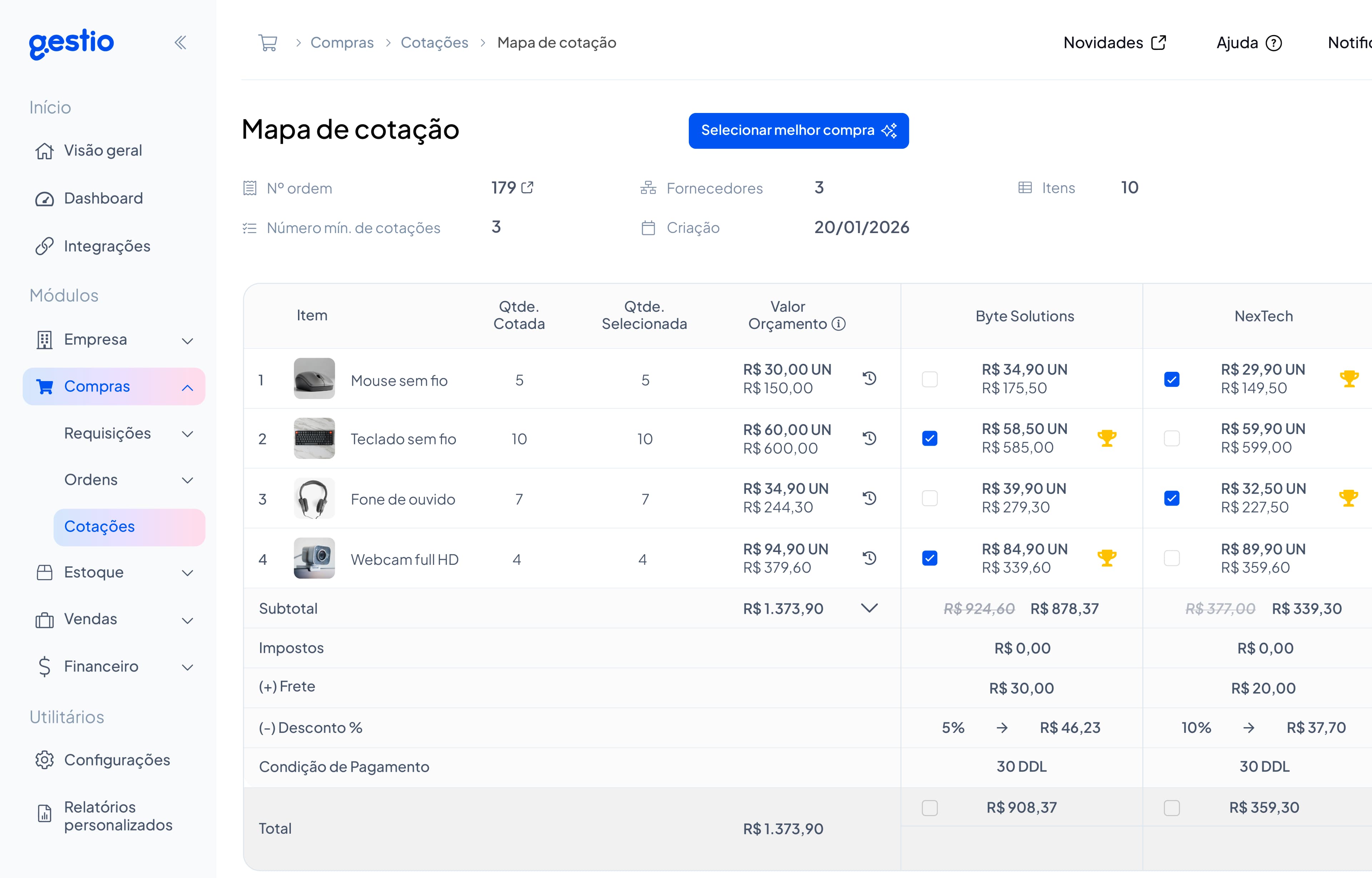 app screen