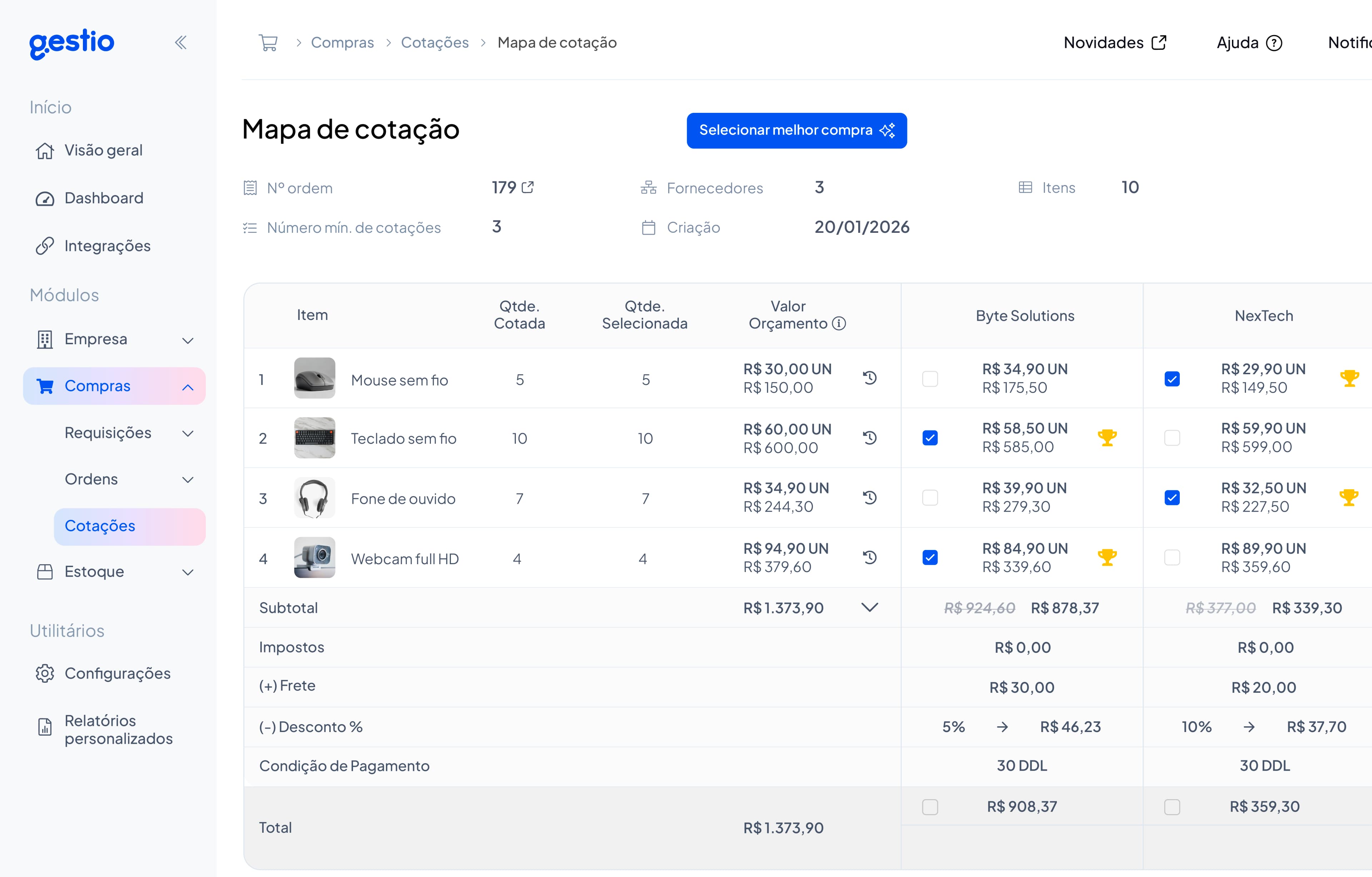 app screen